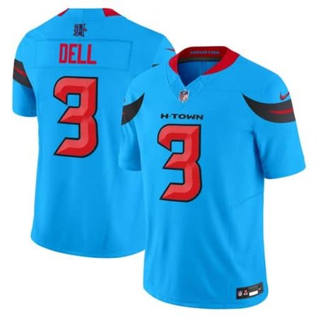 Men's Tank Dell Blue Houston Texans #3 Vapor F.U.S.E. Limited Jersey